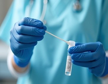 Alberts Stain  Throat Swab